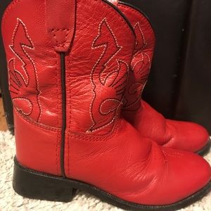 Red Toddler boots size 7.5
